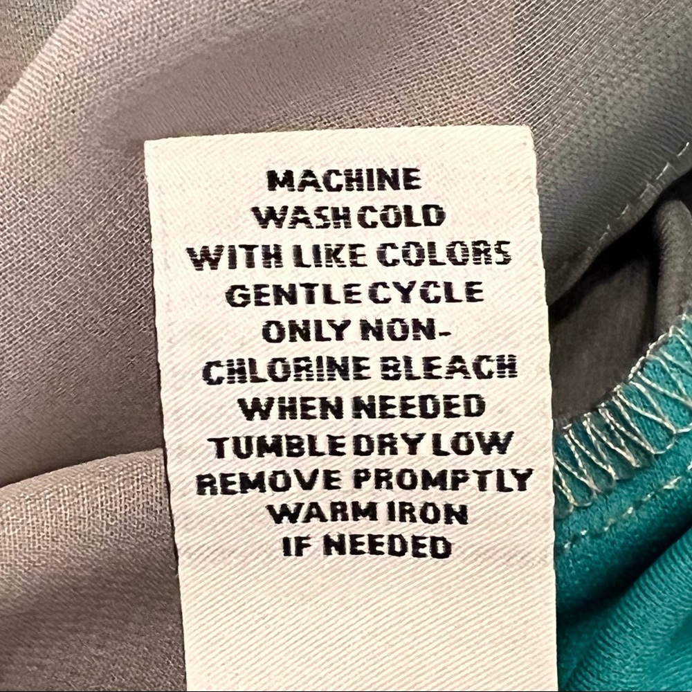 DOO.RI for Macy’s Scoop Neck Short Sleeve Geometric print Draped Wrapped dress - Picture 9 of 9